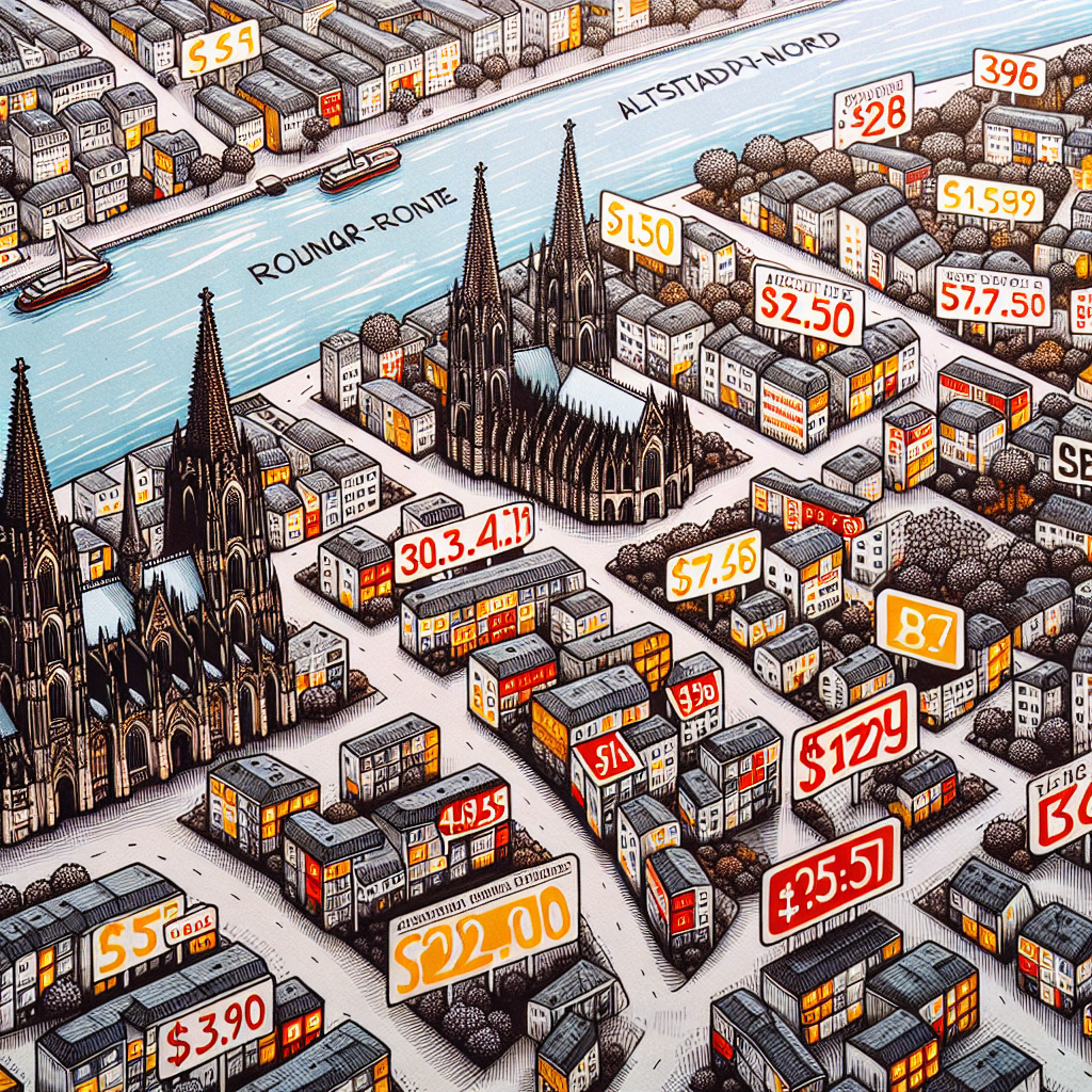 Durchschnittliche Mietpreise in Köln Altstadt-Nord